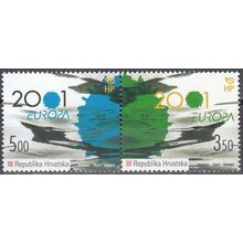 Hrvatska 2001 Michel 570 - 571 Neuf ** Cote (2006) 3.00 Euro Europa CEPT L'eau