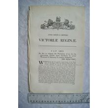 1843 Act of Parliament: frauds secret Warrants of Attorney to confess Judgment
