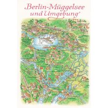 Berlin Grober Muggelsee German Germany Ship Karte Map Postcard