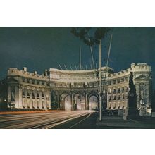 Admirality Arch at Night London Postcard