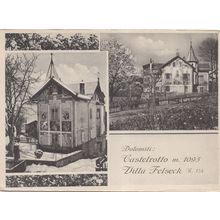 Dolomiti Castelrotto Villa Felseck Italy Old Postcard