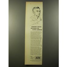 1954 Altec Lansing Sound Equipment Ad - Edward Uecke depends on Altec Lansing