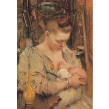 Akseli Gallen Kallela Madonna Finland Painting Postcard