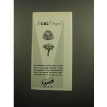 1960 Linz Jewelry Advertisement - A Linz Original