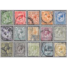 KGV SG351-96 ½d to 1/- WMK Royal Cypher full set of 15 (inc 9d Olive) Used hrd2a
