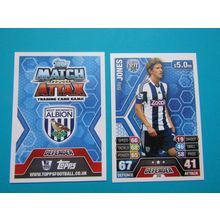 330. Billy Jones - West Brom - Match Attax 2013/14 Football Card EF1
