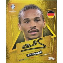 TOPPS EURO 2024 STICKER LEROY SANE GERMANY GOLD SIGNATURE