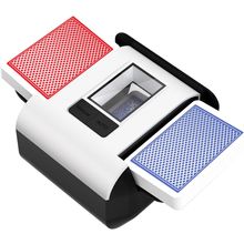 Automatic Card Shuffler with Dual Modes, Rechargeable 1-2 Deck Card Dealer Machi