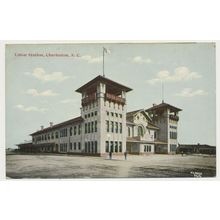 Charleston Union Railway Station Original Vintage RPPC 1900s Clarke Photo