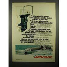 1969 Johnson V-115 Outboard Motor Ad - Efficient