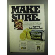 1980 Minute Maid Frozen Lemonade Ad - Make Sure