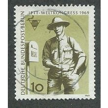 BERLIN - 1969 10pf 'I.P.T.T WORLD CONGRESS' FINE USED (EBID49-712)