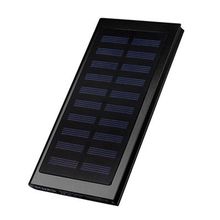 Slim Giant Solar Power Extender For All Gadgets With 2 USB Ports[ Black ]