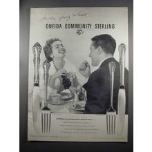 1953 Oneida Community Sterling Silverware Ad