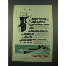 1969 Johnson V-115 Outboard Motor Ad - High-Horsepower