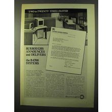 1971 Burroughs B4700 Computer System Ad