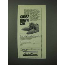 1978 Eddie Bauer Ad - Goose Down Sox