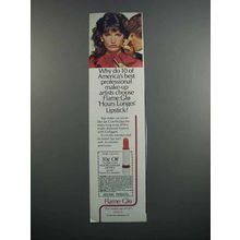 1983 Flame Glo Hours Longer Lipstick Ad