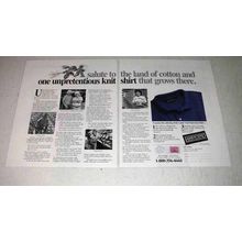 1989 Lands End Knit Shirt Ad - Unpretentious