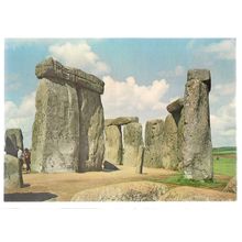 STONEHENGE, Wiltshire, interior of the circle..used postcard 1980 =