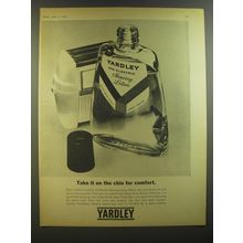 1964 Yardley Pre-Electric Shaving Lotion Ad - Take it on the chin for comfort