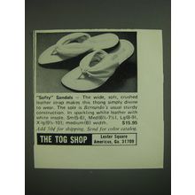 1974 The Tog Shop Bernardo Sandals Advertisement - Softy Sandals