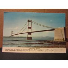 THE SEVERN BRIDGE used postcard .. 1972 pm =