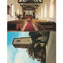 Kessingland St Edmunds Church 2x 1970s Postcard s