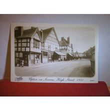 c.1931, HIGH STREET, UPTON-ON-SEVERN, WORCESTERSHIRE , unused repro postcard =