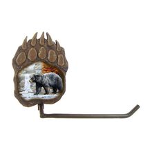 Bear Scene Paw Print T/P Holder