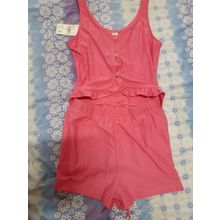 girls size 12 BNWT hot pink button front playsuit KID brand