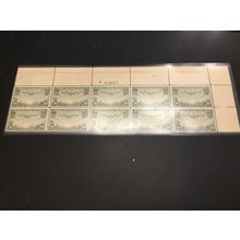 ICOLLECTZONE US C21 plate strip of ten CV $125 VF NH