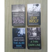 Tami Hoag Books Cry Wolf, Guilty as Sin, The Alibi Man and A Thin Dark Line
