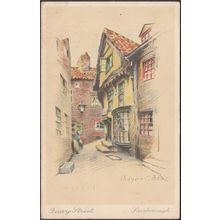 Quay Street, Scarborough, Yorkshire, 1942 - British Art Co Postcard