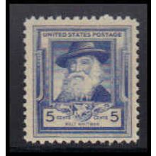 867 5c Walt Whitman Fine MNH KA2815