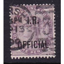 GB 1882-1901 QUEEN VICTORIA INLAND REVENUE 1d USED SG O3