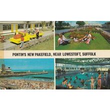 Pontins Holiday Camp Swimming Pool at Pakefield Lowestoft Postcard