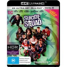Suicide Squad 4K UHD Blu-ray / Blu-ray | Will Smith, Margot Robbie | Region B