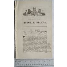 1846 Act of Parliament: Coroners expences of inquests in Ireland