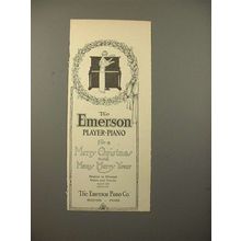 1913 Emerson Player Piano Ad - Many Merry Years