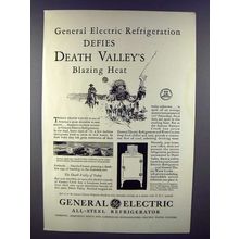1931 General Electric Refrigerator Ad - Death Valley