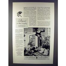 1931 General Electric Refrigerator Ad - Depend On
