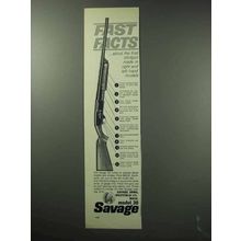 1963 Savage Model 30 Shotgun Ad - Fast Facts