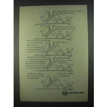 1967 United States Steel Ad - Someone Will Ground Birds