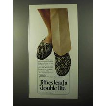 1971 Jiffies Footwear Ad - Lead a Double Life