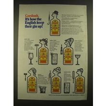 1971 Gordon's Gin Ad - How the English Keep Their Gin Up