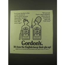 1971 Gordon's Gin Ad - Is It True?