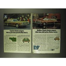 1974 Chevrolet Malibu Classic & Caprice Estate Wagon Ad