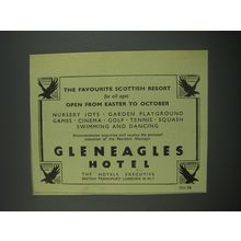 1949 Gleneagles Hotel Perthshire Ad - The favourite Scottish Resort for all