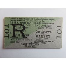Isle of Man Railway Castletown-Ramsey Excursion Ticket #327
